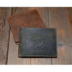 1705 Kožená peněženka s ražbou jelena