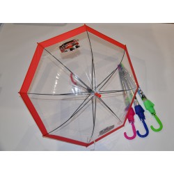 114RF Deštník dětský, vystřelovací, průsvitný s motivy
