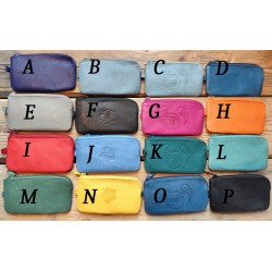 Klíčenka kožená 2-zipová 1039