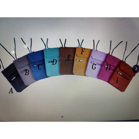 5251 Kožené pouzdro na doklady na krk