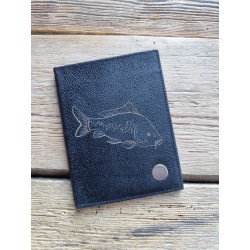 4022 Kožené pouzdro na doklady s ozdobou